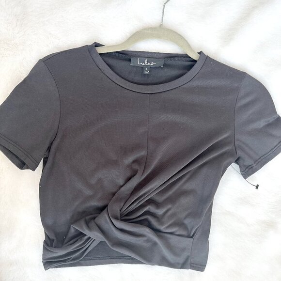 NWT Lulus Grey Lightweight New Crop Women's Top Size Small - Picture 2 of 5